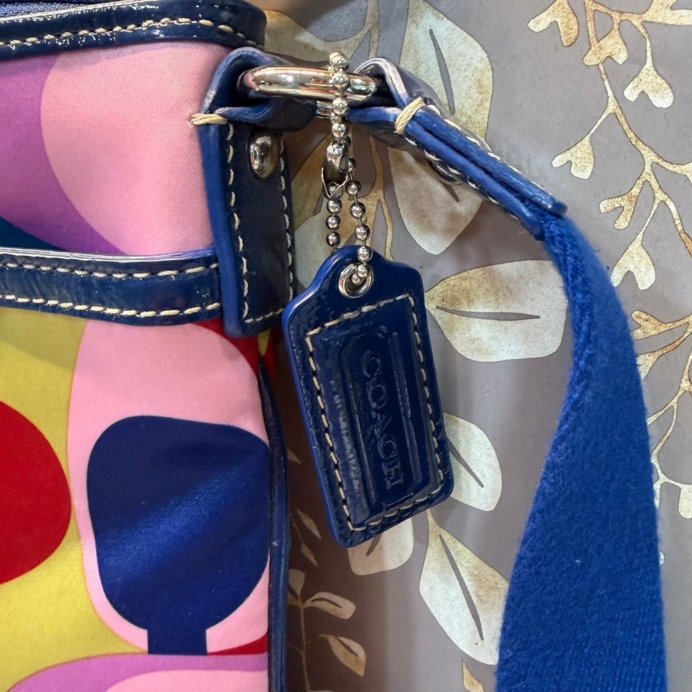 Coach Purse Multicolor Crossbody Sateen Scarf print - Picture 2 of 9